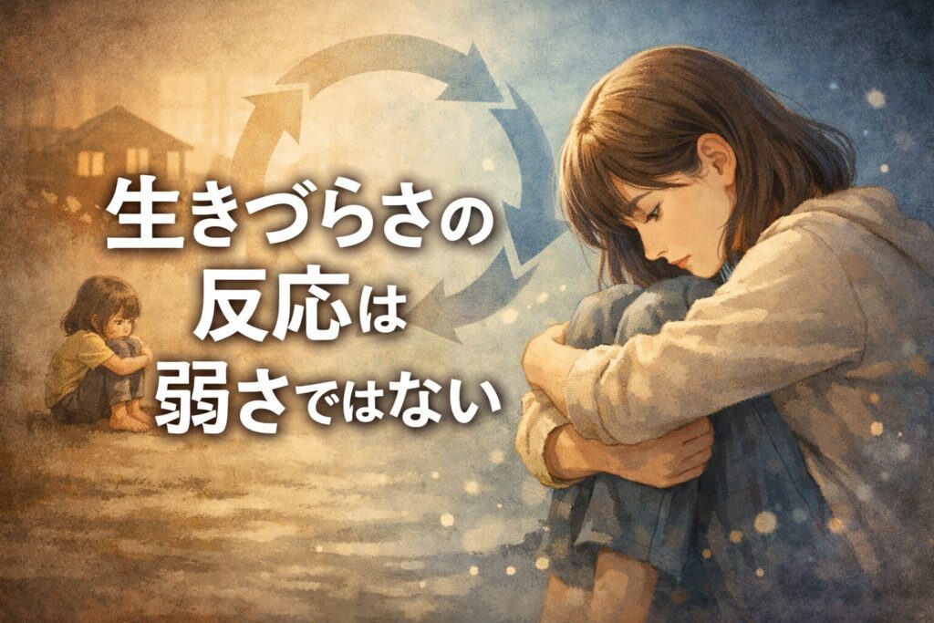生きづらさの反応は弱さではない|子どもの頃の“生き延びる工夫”として見る