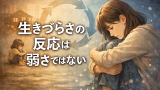 生きづらさの反応は弱さではない|子どもの頃の“生き延びる工夫”として見る