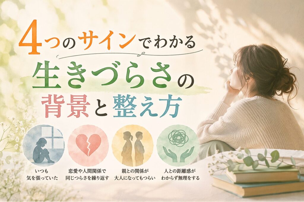 アダルトチルドレンかも？4つのサインでわかる生きづらさの背景と整え方