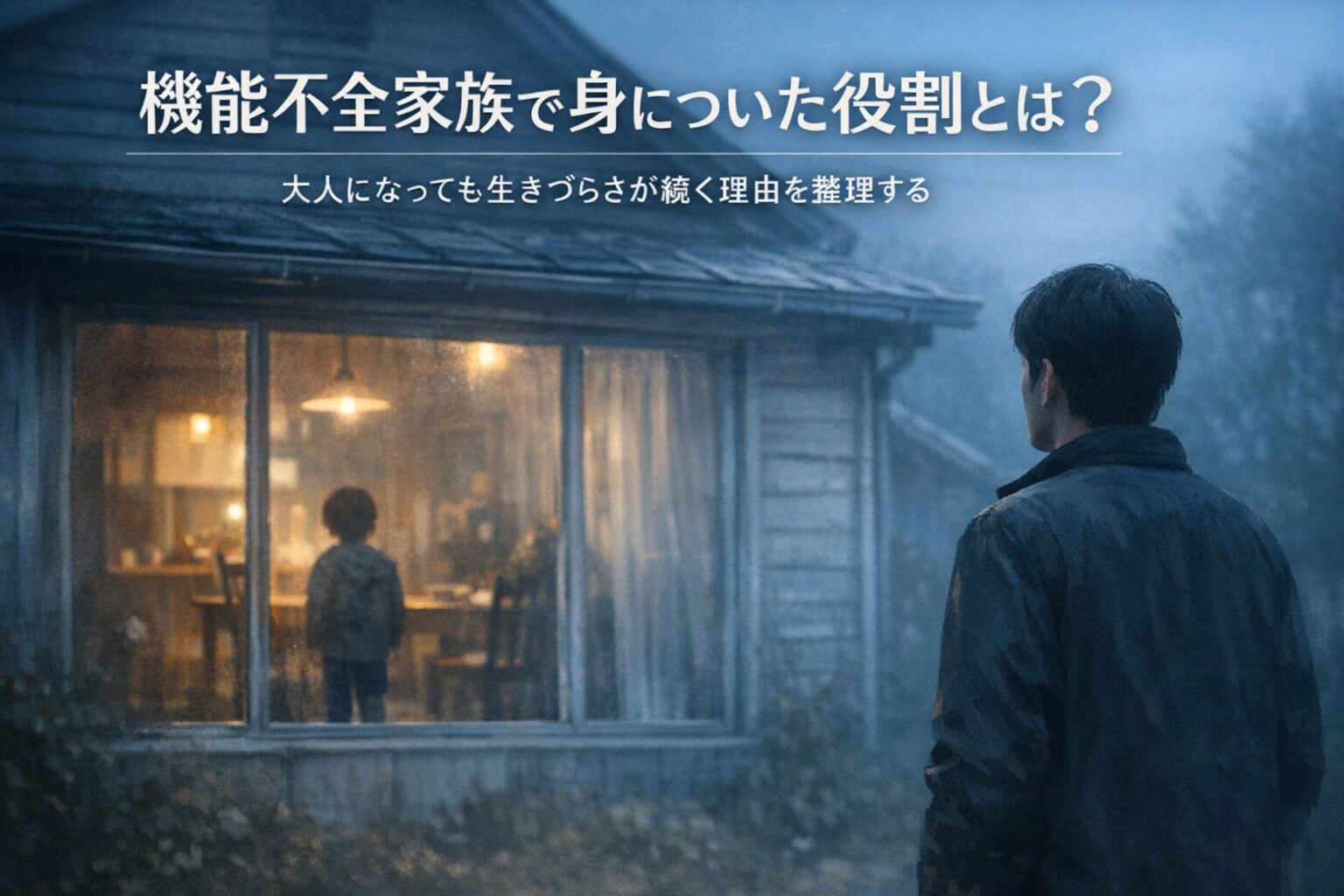 機能不全家族で身についた役割とは？｜大人になっても生きづらさが続く理由を整理する