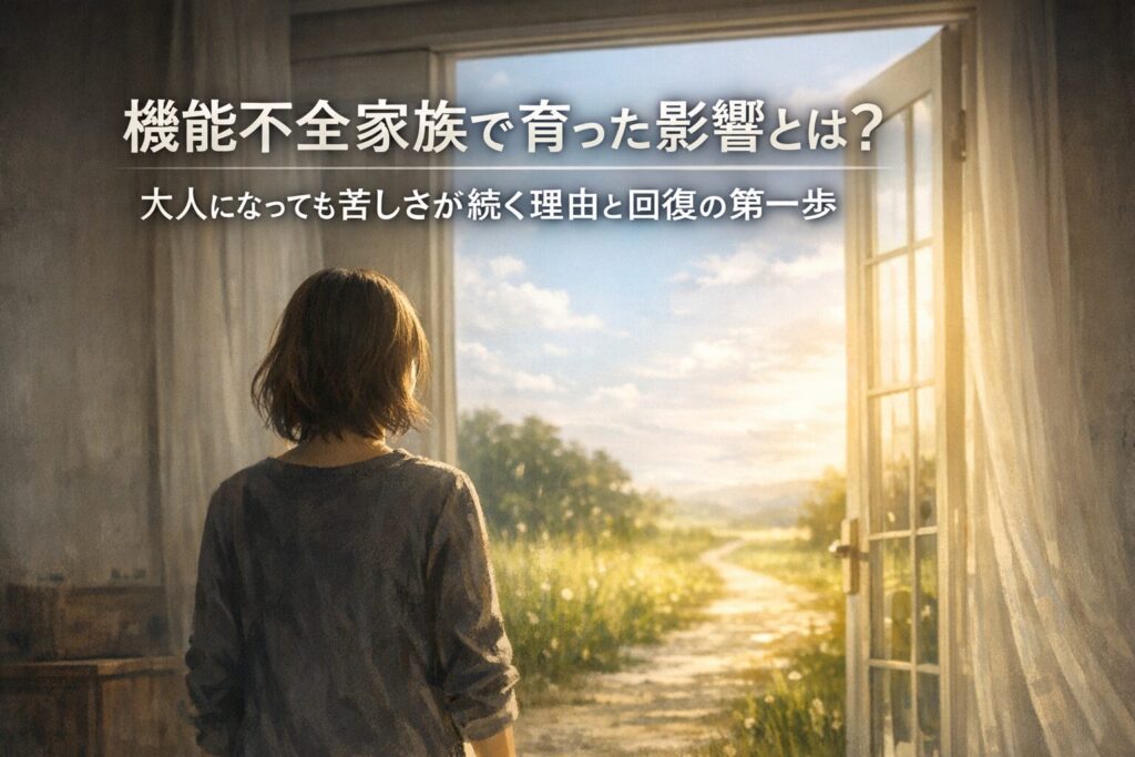 機能不全家族で育った影響とは?大人になっても苦しさが続く理由と回復の第一歩