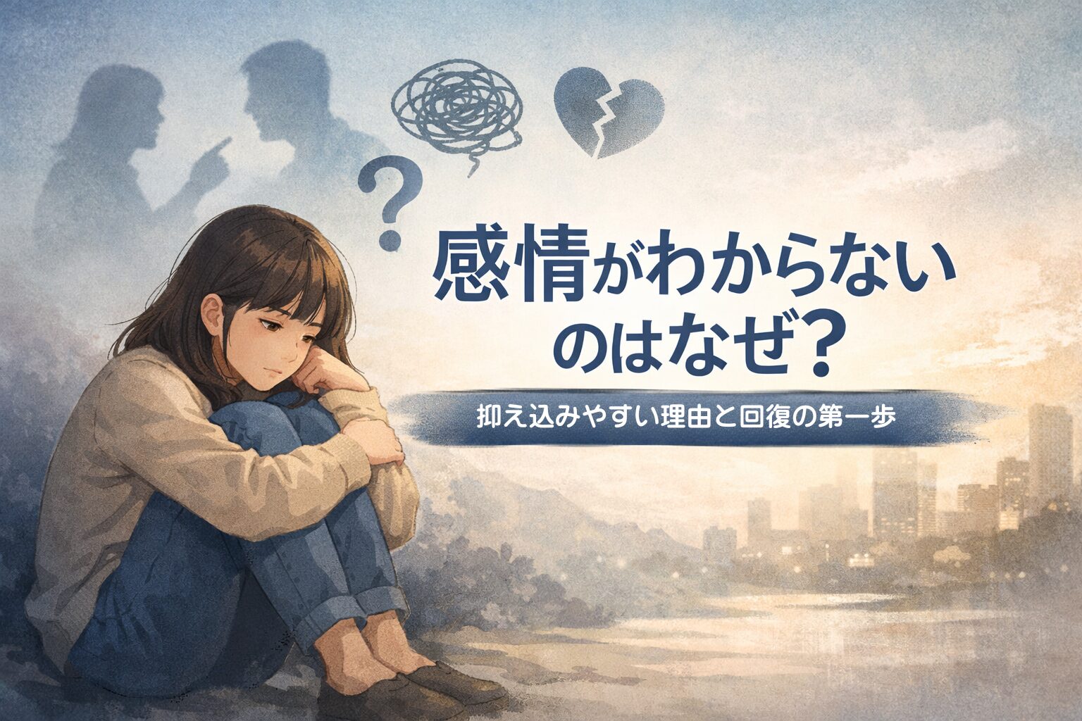 アダルトチルドレンで感情がわからないのはなぜ？抑え込みやすい理由と回復の第一歩