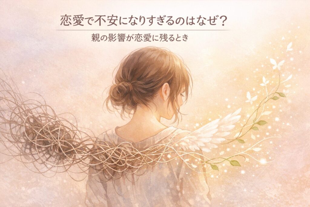 恋愛で不安になりすぎるのはなぜ？｜親の影響が恋愛に残るとき