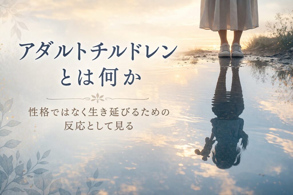 アダルトチルドレンとは何か|性格ではなく生き延びるための反応として見る