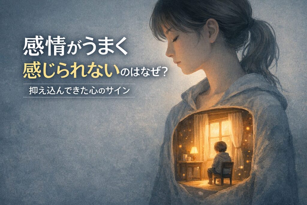 感情がうまく感じられないのはなぜ？｜抑え込んできた心のサイン