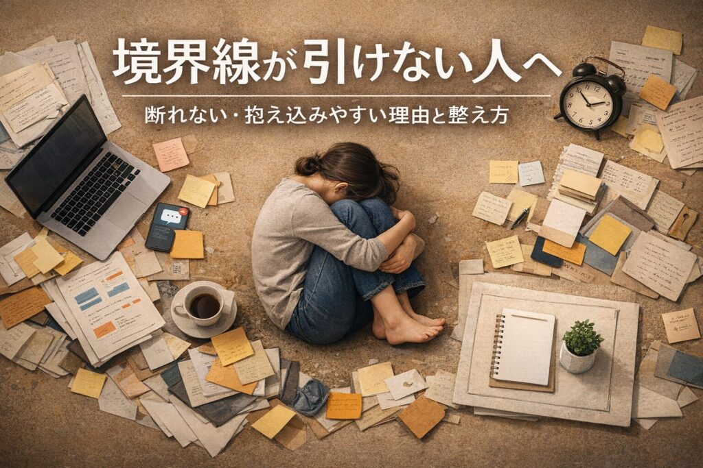 境界線が引けない人へ｜断れない・抱え込みやすい理由と整え方