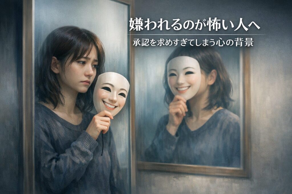 嫌われるのが怖い人へ｜承認を求めすぎてしまう心の背景