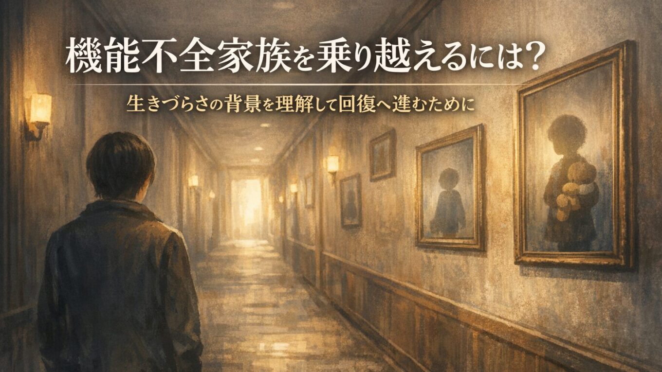 機能不全家族を乗り越えるには？｜生きづらさの背景を理解して回復へ進むために