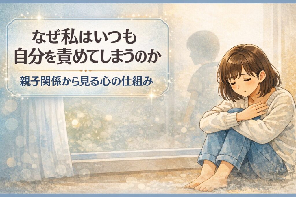 なぜ私はいつも自分を責めてしまうのか|親子関係から見る心の仕組み