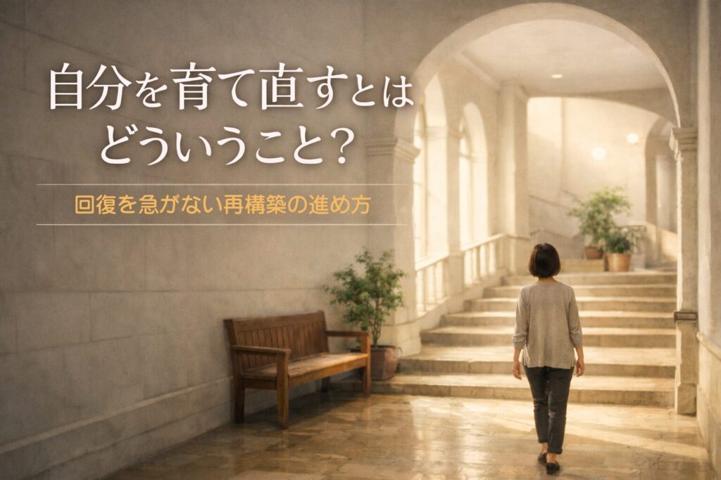 自分を育て直すとはどういうこと？｜回復を急がない再構築の進め方