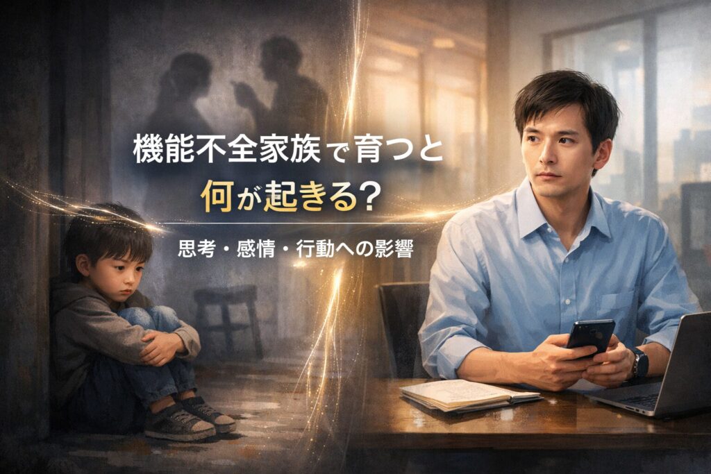 機能不全家族で育つと何が起きる?|思考・感情・行動への影響