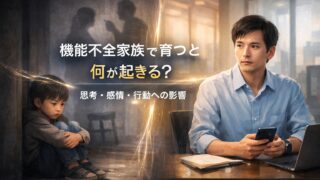 機能不全家族で育つと何が起きる？｜思考・感情・行動への影響
