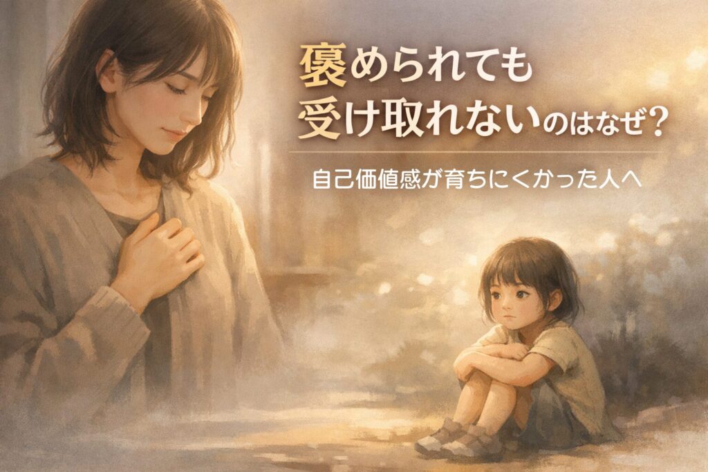 褒められても受け取れないのはなぜ？｜自己価値感が育ちにくかった人へ